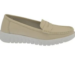 Mocassin femme Walyra beige MORAN'S