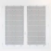 Module brodé blanc/aqua 90cm - Vendu au mètre