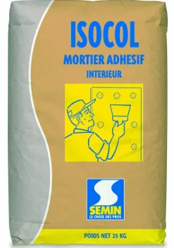 Mortier adhésif ISOCOL M 25 kg