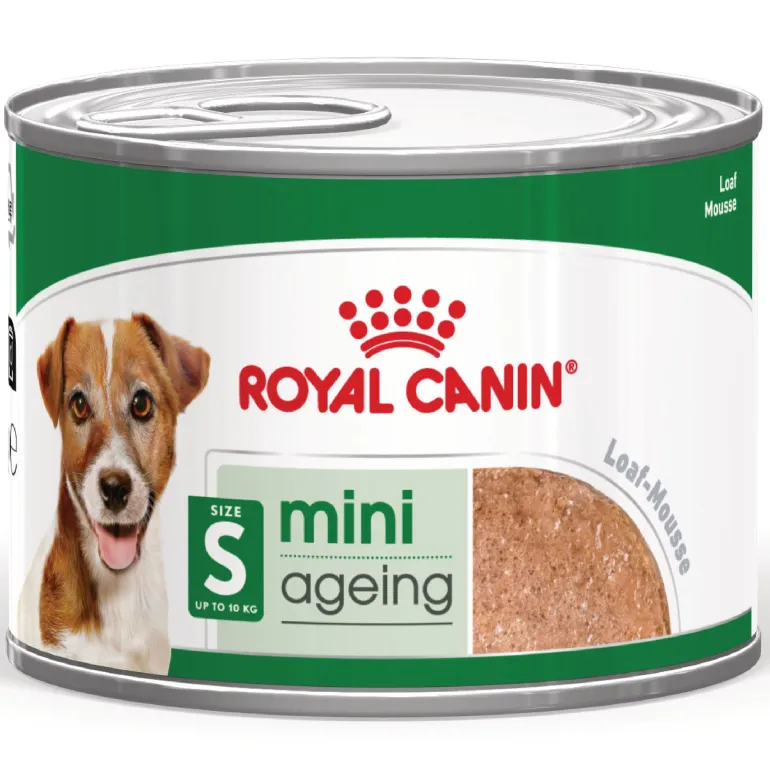 Mousse pour petit chien Mini Ageing 8+ 12x195g ROYAL CANIN