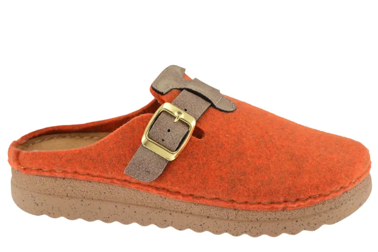 Mule femme Paloma orange