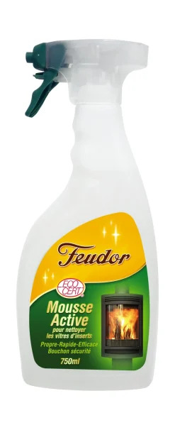 Nettoyant mousse active vitre d'insert écorcert 750ml