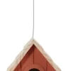 Nichoir en bois à suspendre Coucou strié terracotta ZOLUX