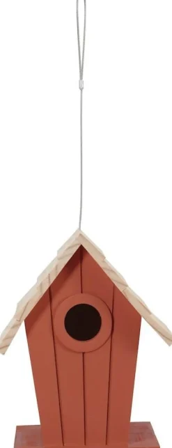 Nichoir en bois à suspendre Coucou strié terracotta ZOLUX
