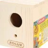 Nichoir en bois pour oiseaux domestiques 10x10x12,5cm