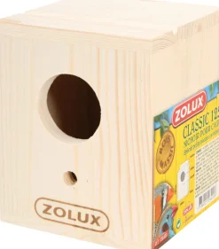 Nichoir en bois pour oiseaux domestiques 10x10x12,5cm