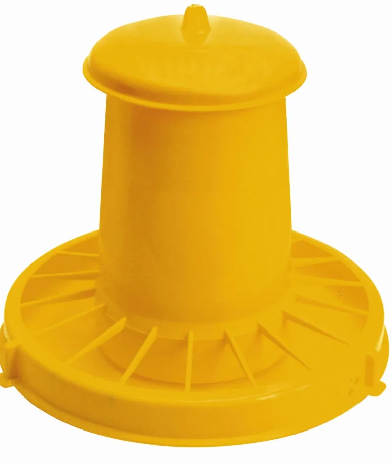 Nourrisseur poules/poussins PP jaune non-monté 10,5L
