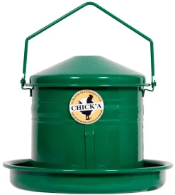 Nourrisseur trémie émaillé à crémaillère 3 L vert