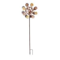 Éolienne solaire Abeille et fleurs