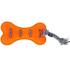 Os de dentition orange avec corde 22 cm