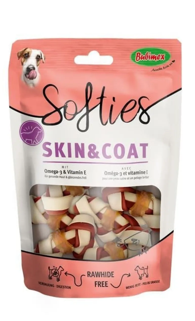 Os à mâcher tendre Softies Skin&Coat Chien poulet 120g (x8)