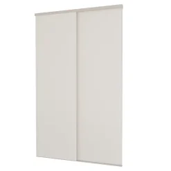 Pack 2 portes de placard coulissantes blanc 1500 x 2500 mm