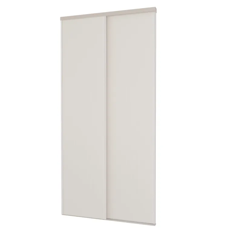 Pack 2 portes de placard coulissantes blanc 1200 x 2500 mm