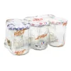Pack de 6 pots à confiture 385ml Ø82mm + couvercle décoré