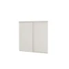 Pack 2 portes de placard coulissantes blanc 1200 x 1200 mm