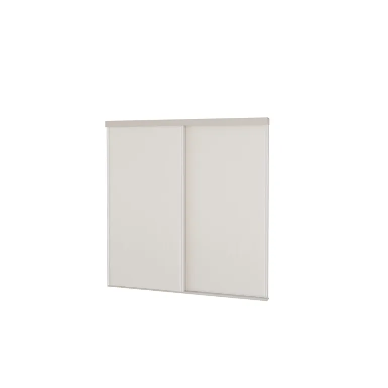 Pack 2 portes de placard coulissantes blanc 1200 x 1200 mm