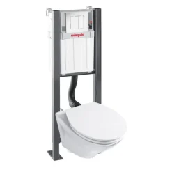 Pack WC suspendu universel smart cuvette modern WIRQUIN