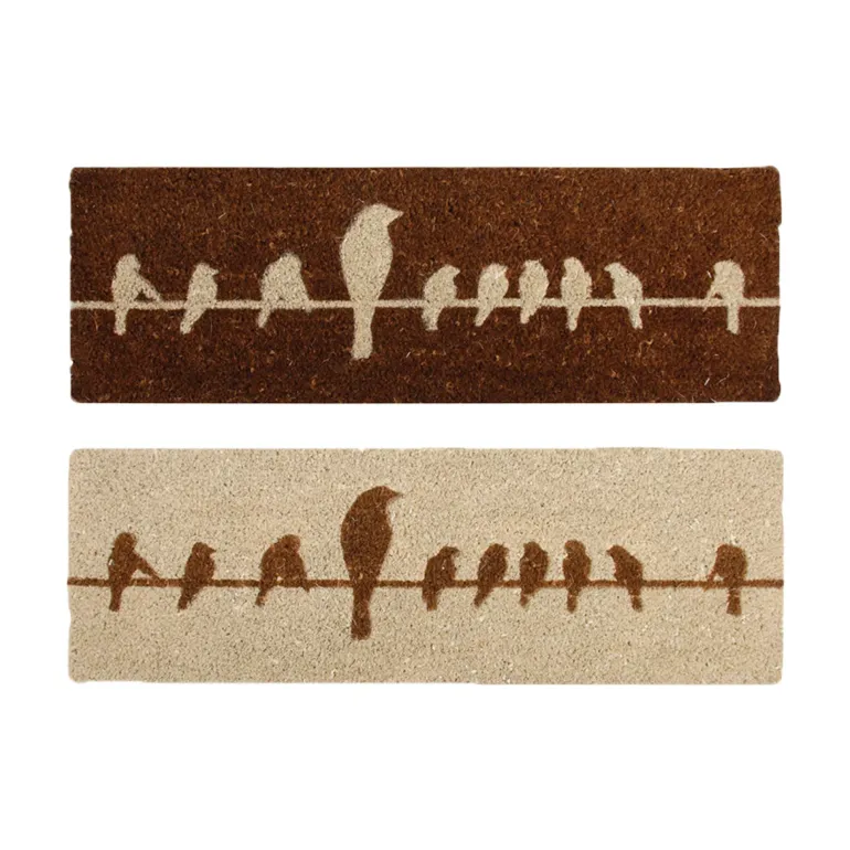 Paillasson fibre de coco Oiseaux 75x25 cm - Vendu à l'unité