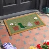 Paillasson rectangulaire pot de fleurs 75x45 cm