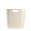 Panier de rangement Softex cube 15L Blanc cassé CURVER