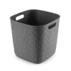Panier de rangement Softex cube 15L Gris Anthracite CURVER