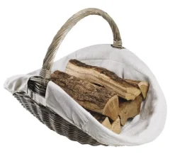Panier à bois champêtre