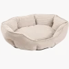 Panier ovale soft antidérapant 57 x 51 cm beige