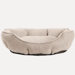 Panier ovale soft antidérapant 57 x 51 cm beige