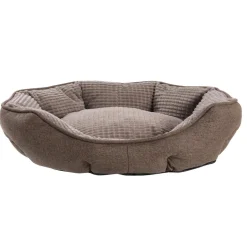 Panier ovale soft antidérapant 57 x 51 cm marron