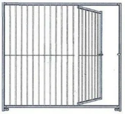 Panneau chenil 1,84 x 2 m avec porte