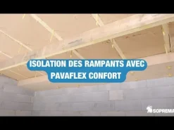 Panneau fibre de bois R=1,55 Ep.6cm 122x57,5cm (x8)