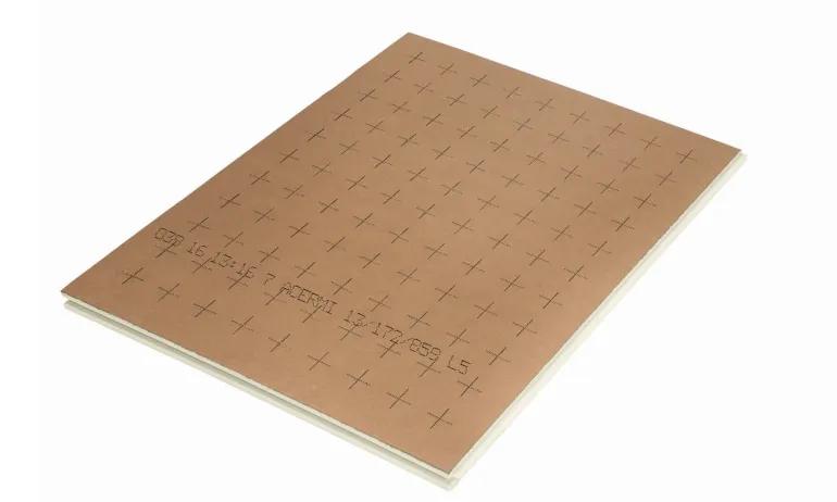 Panneau polyuréthane kraft R1,3 Ep.3cm 120x100cm, mur/sol