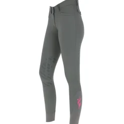 Pantalon d'équitation Janne femme gris graphite
