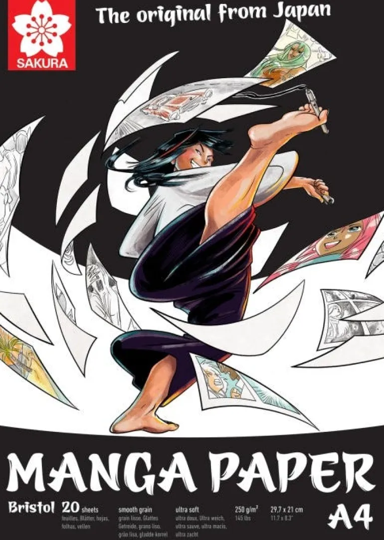 Papier Manga A4, 250G, 20 pages