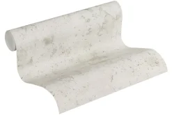 Papier peint vinyl sur support intissé loft béton gris moyen