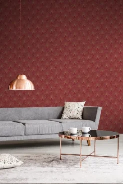 Papier peint vinyl sur support intissé glamouro.rubis