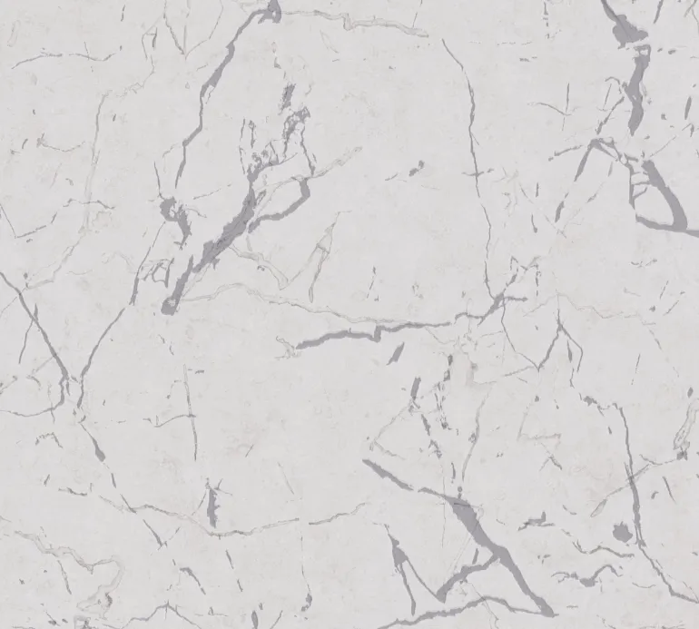 Papier peint vinyl sur support intissé marbre lisse blanc