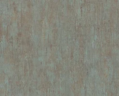Papier peint vinyl sur support intissé uni brut vert.or