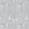 Papier peint expansé sur intissé palme 70' gris fond écru