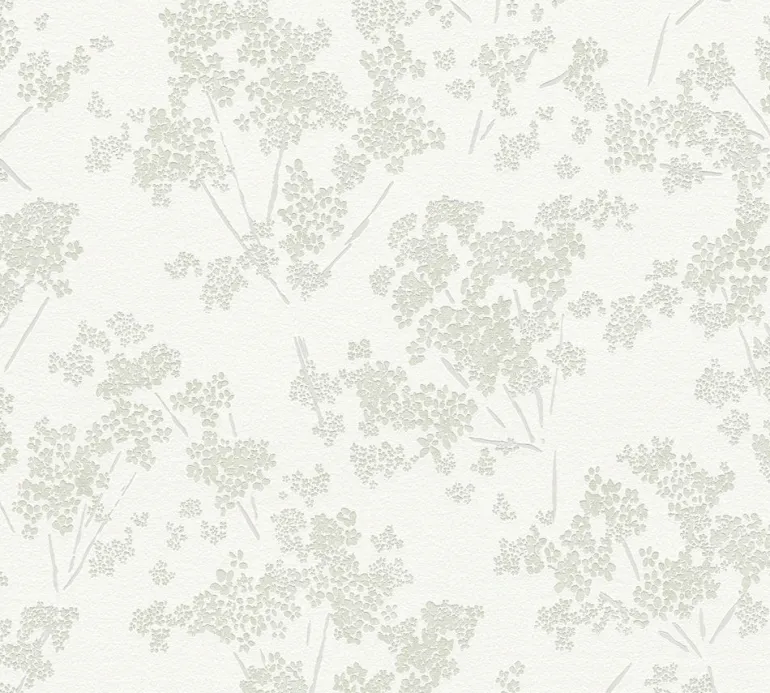 Papier peint vinyl expansé sur support intissé fleurs