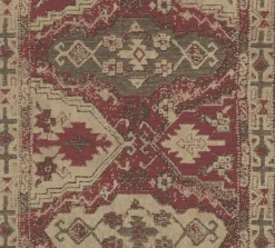 Papier peint vinyl support intissé tapis berbere Brun/rouge