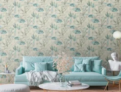 Papier peint vinyl sur support intissé arty folia vert