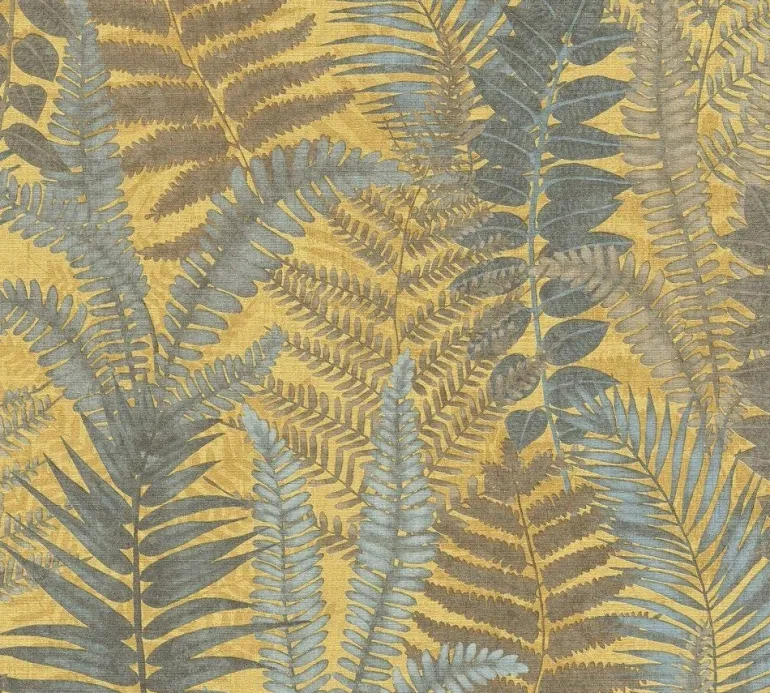 Papier peint vinyl sur support intissé athyrium vert