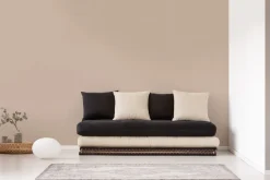 Papier peint vinyl sur support intissé uni life mastic taupe