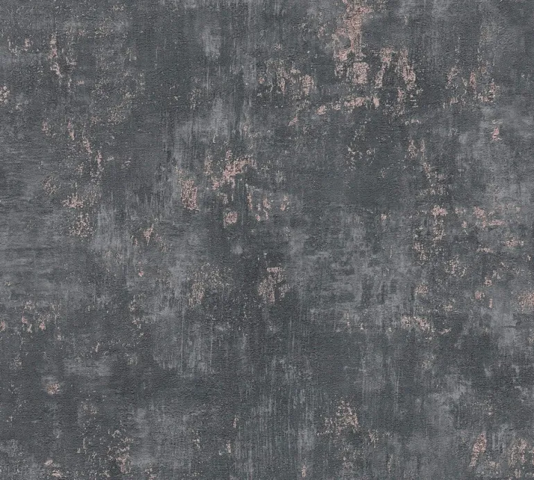 Papier peint vinyl sur support intissé béton art noir
