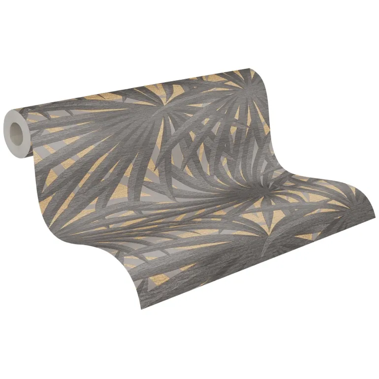 Papier peint vinyl sur support intissé palmeraie bronze