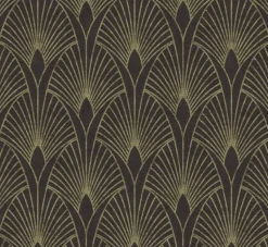 Papier peint vinyl sur support intissé glamourous ebene