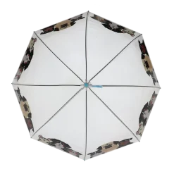 Parapluie transparent motif chiens