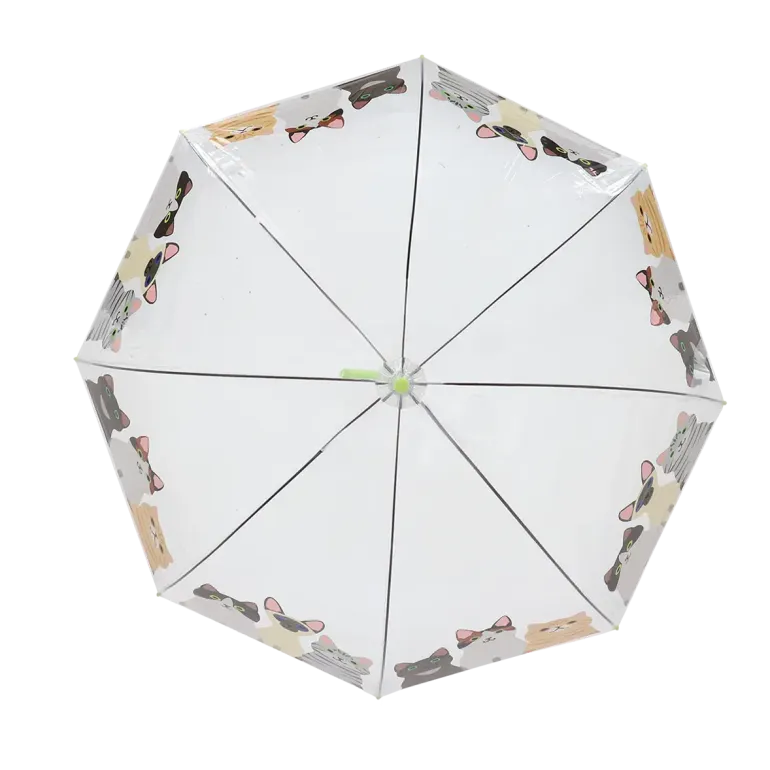 Parapluie transparent motif chats