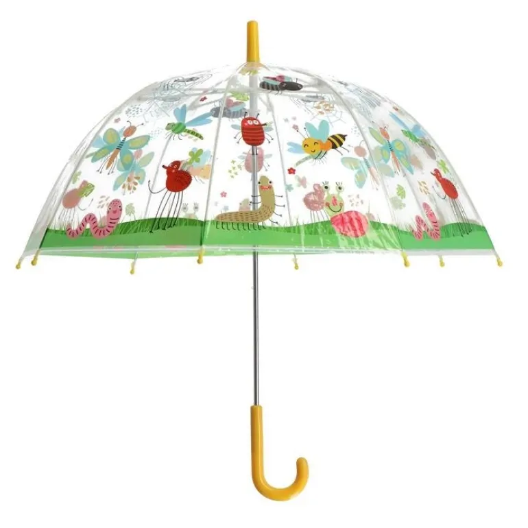 Parapluie enfant transparent insectes